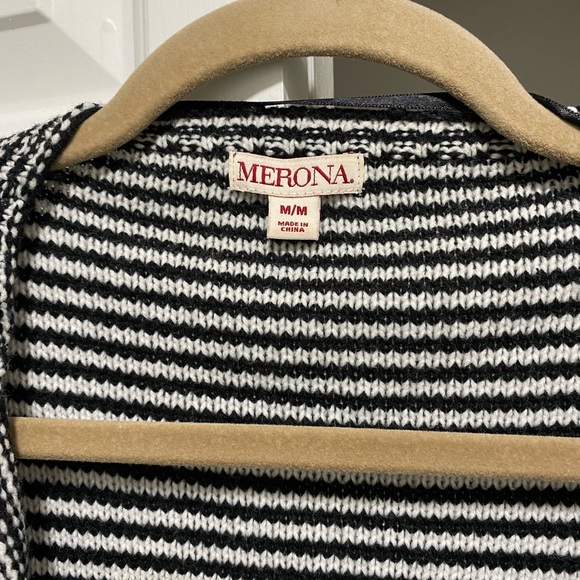 Striped Cardigan black and white - Picture 8 of 9